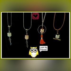 Handmade Owl necklaces